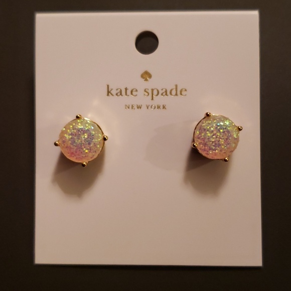 kate spade opal glitter earrings